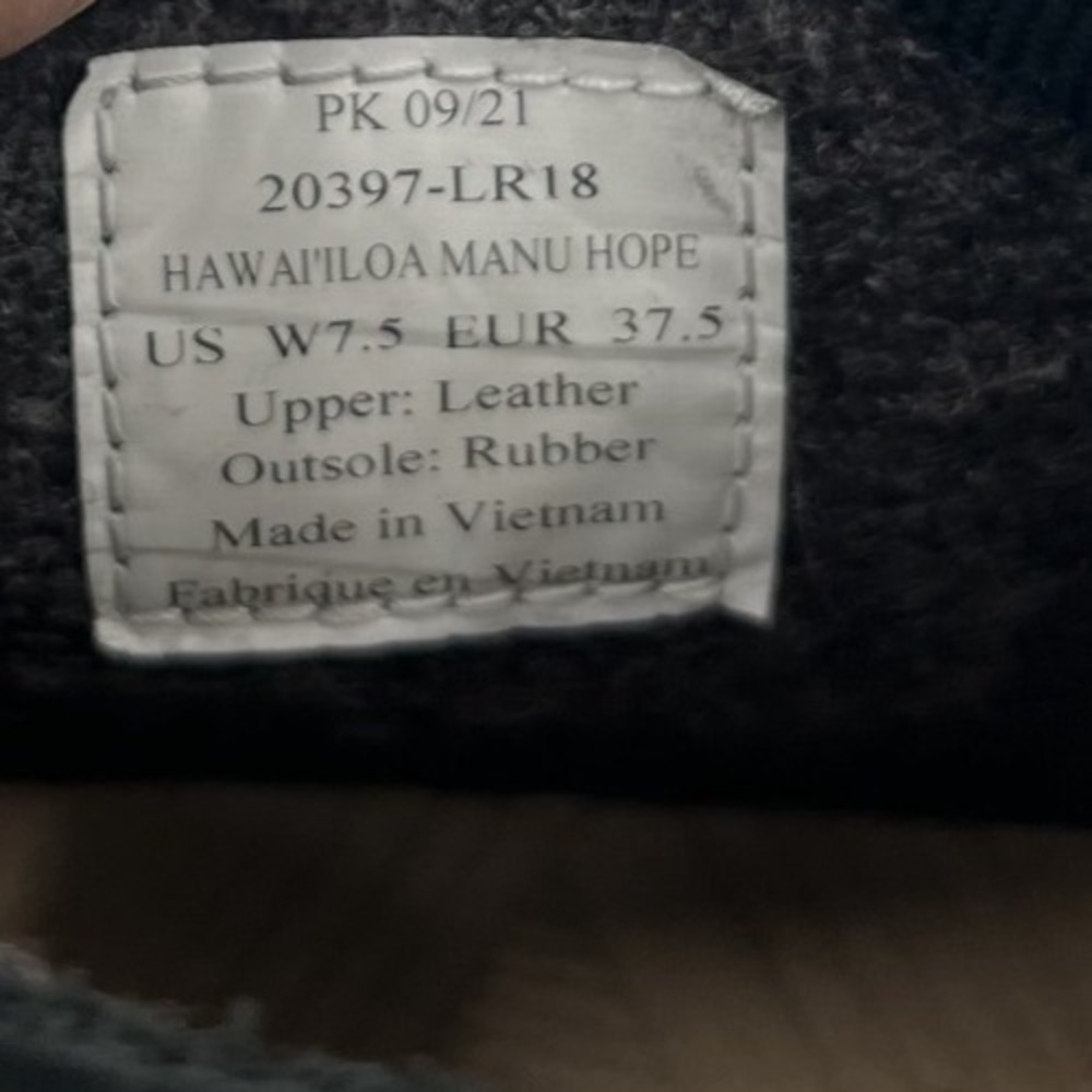 OLUKAI Hawai'iloa Manu Hope Booties Womens EU 37.5 US 7.5 Ankle Boots Nubuck EUC - Picture 6 of 9